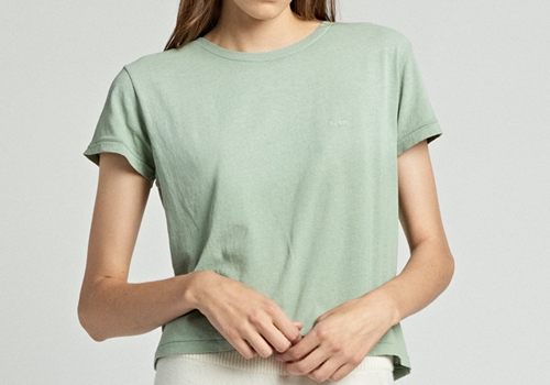 [RAGDOLL L.A]  CROPPED TEE_PIPE GREEN