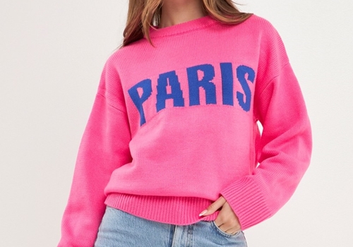 [ENGLISH FACTORY]Paris Motif Sweater
