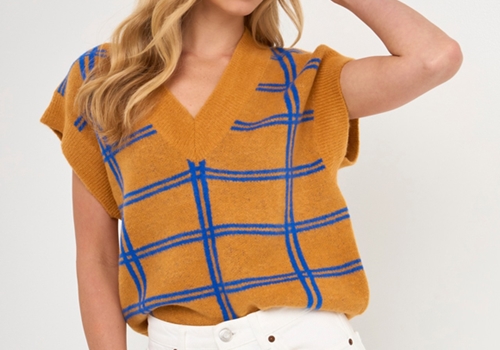 [GREY LAB] Striped Oversize Sweater Vest