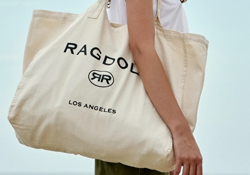 [RAGDOLL L.A] HOLIDAY BAG Off White with Oval Logo