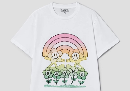 [GANNI] Rainbow Relaxed T-shirt