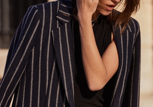 [BALZAC PARIS] Lueur jacket with navy and cream stripes